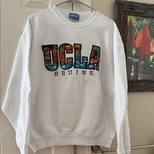 White Crewneck Men's Sweater